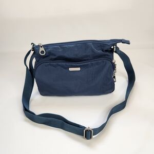Baggallini Small Blue Nylon Crossbody Bag with Adjustable Strap